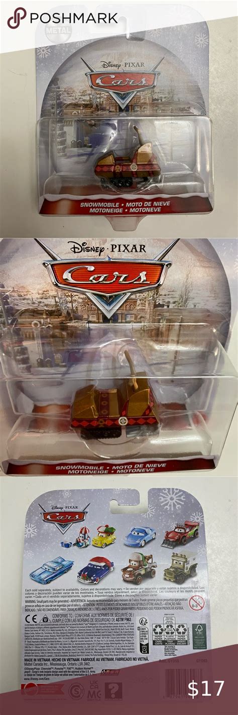 DISNEY PIXAR CARS Snowmobile Reindeer Mater Saves Christmas Holiday ...