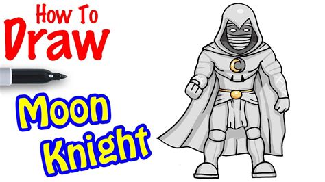 How to Draw Moon Knight - YouTube