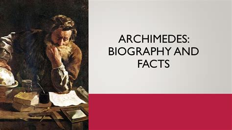 Archimedes Biography and Facts. in 2021 | Facts, Mathematician, Biography