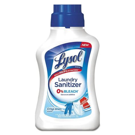 LYSOL Laundry Sanitizer Liquid Crisp Linen 41 oz 6/Carton 95871 ...