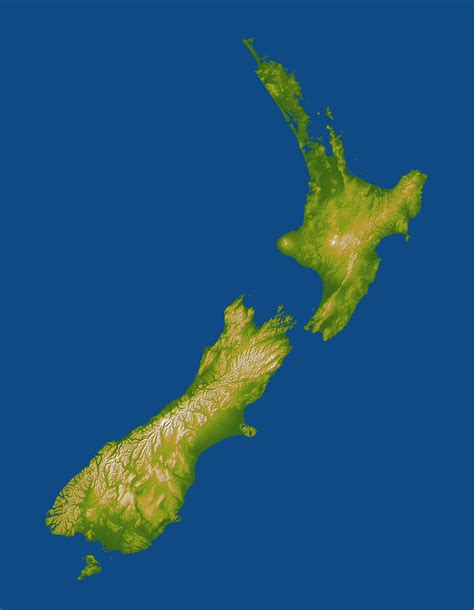 Topography of New Zealand