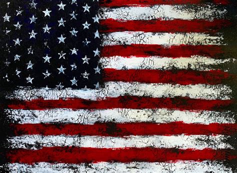 Distressed American Flag Background - gledekana