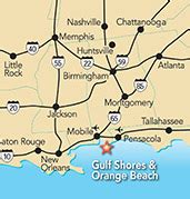 Gulf Shores Alabama On A Map - Ardath Merralee