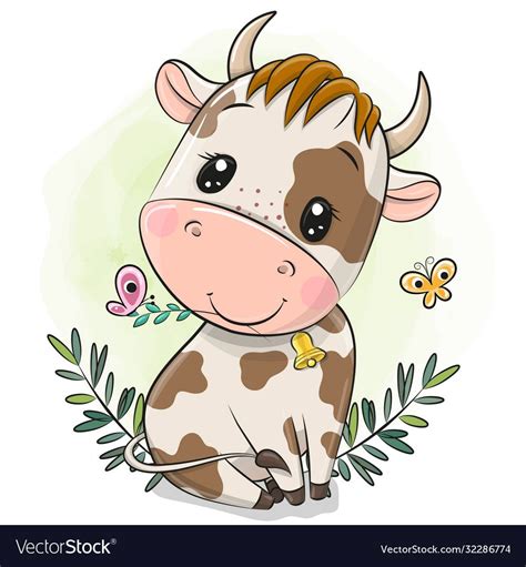 Baby Cow Cartoon Drawing