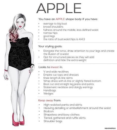 Apple shape | Apple body shapes, Apple body shape fashion, Dresses for ...