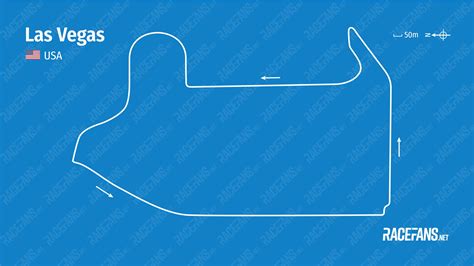 Las Vegas F1 Circuit Map 2023 - Image to u