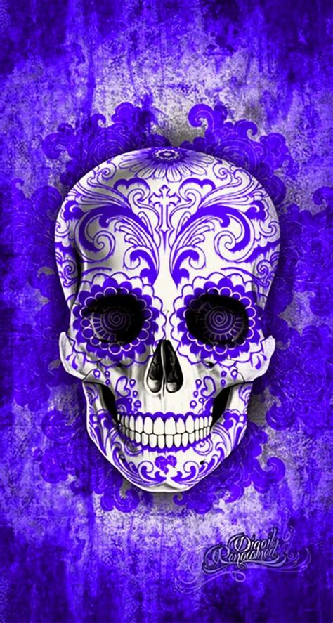 Pin by Margie C on Skulls Of A Different Color | Skull wallpaper, Sugar ...