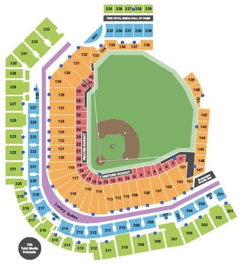 PNC Park Seating Chart + Rows, Seats and Club Seats