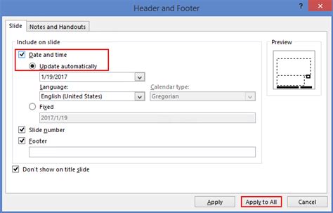 Automatically Update Time and Date in PowerPoint Presentation