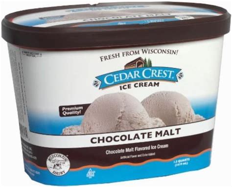 Cedar Crest Chocolate Malt Ice Cream Tub, 48 oz - Ralphs