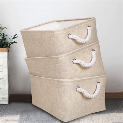 Floleo Clearance 1PC Canvas Fabric Foldable Basket Laundry Storage ...