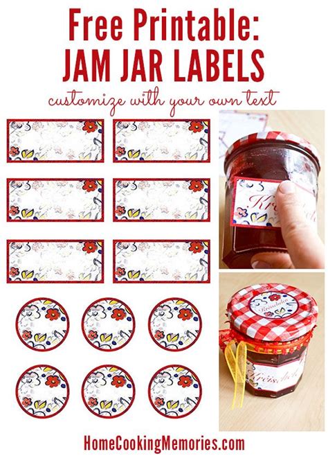 Free Printable Jar Labels for Home Canning | Canning jar labels, Jam ...