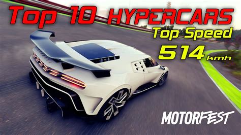 Top 10 fastest HYPERCARS in THE CREW MOTORFEST ⭐ TOP SPEED 514 km/h ...