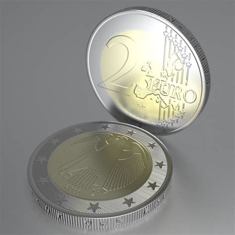 german euro coins 3d 3ds