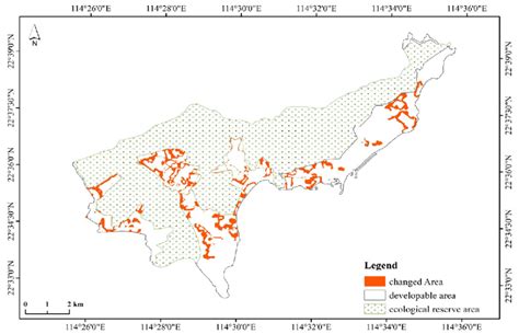 The final optimal pattern of land use showing different land uses ...