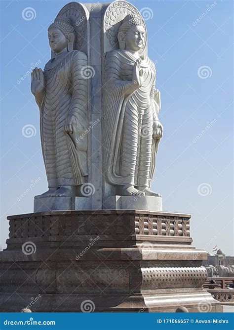 View of Gautam Buddha Statue Near Ambedkar Park at Gomti Nagar Lucknow ...