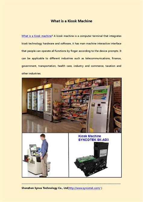 What is a Kiosk Machine by luna leng - Issuu