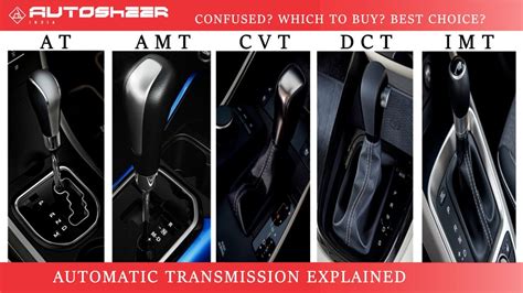 Manual vs iMT vs AMT vs DCT vs CVT vs Automatic Transmissions - Which ...