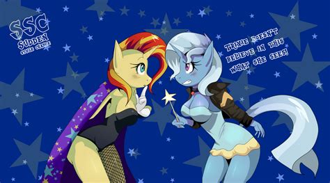 Sudden Style Change: Sunset Shimmer x Trixie by Traupa on DeviantArt