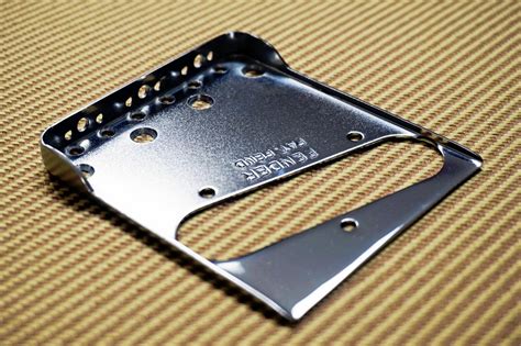 Fender Telecaster Bridge Plate w/Double Long Notches & Drilled for Top ...