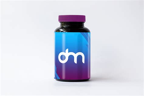 Plastic Pill Bottle Label Mockup – Download PSD