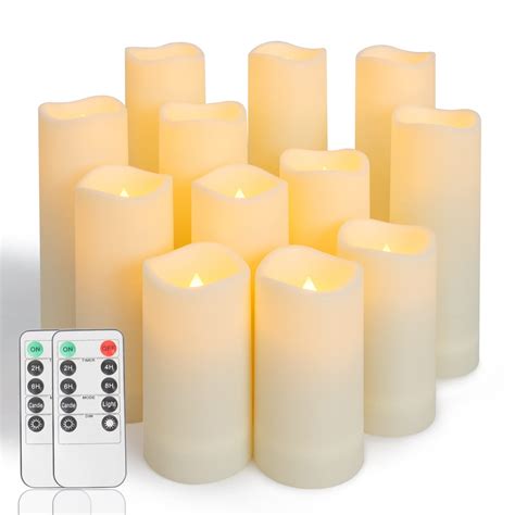 Metaku Flameless Flickering Candles Battery Operated LED Candles 4" 5 ...