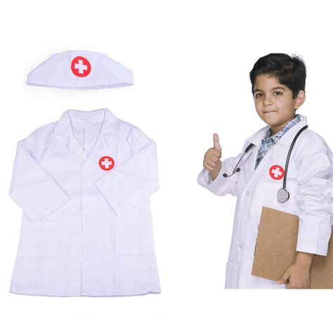 Children Nurse Doctor Role Play Costume Dress-Up Cosplay for Career ...