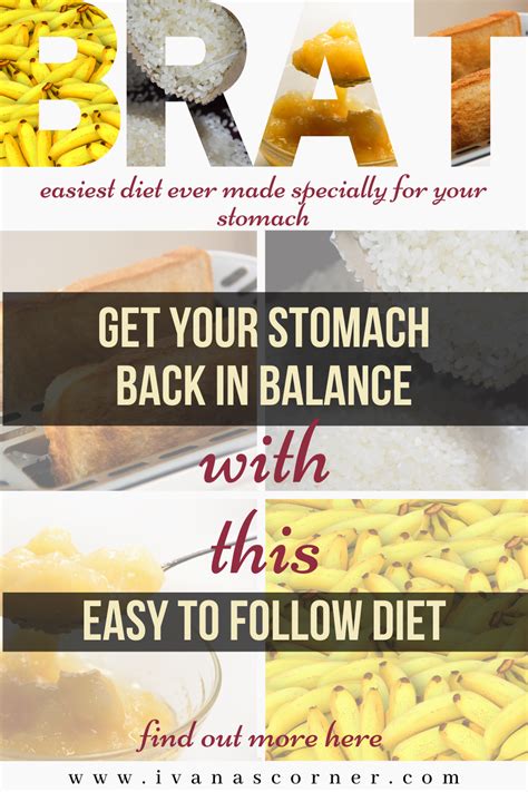 BRAT Diet For Bad Stomach - BRAT Diet For Diarrhea | Brat diet, Braty ...