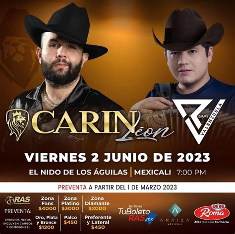 Carin León en Mexicali 2023 - Tijuana Eventos, Conciertos