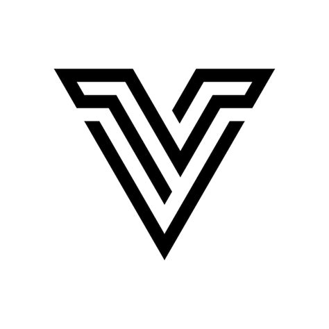 Premium Vector | A black and white logo with a white arrow