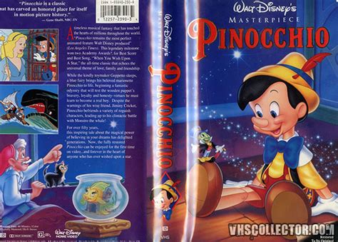 Pinocchio Vhs Walt Disney Classics Collection Etsy - Bank2home.com