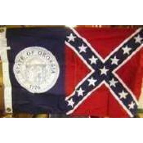 Old Georgia State Flag 1956-2001 2 x3 ft Cotton