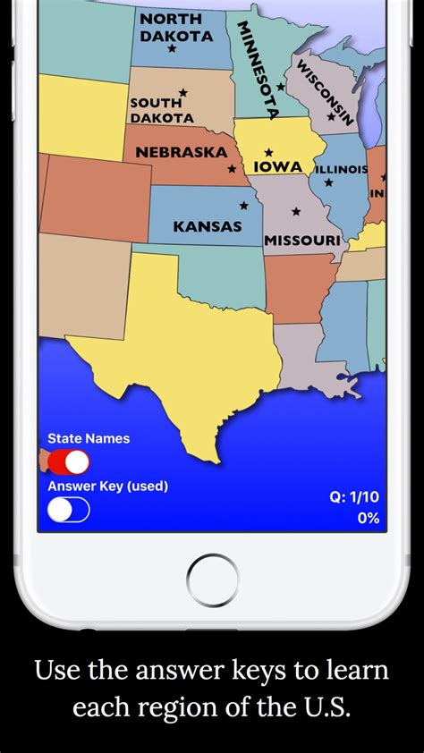 United States Map Quiz for iPhone - Download