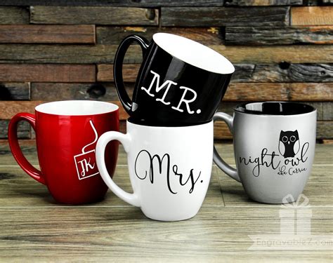 Custom Pair of Coffee Mugs - Set of 2 Mugs - Tempe Trophy