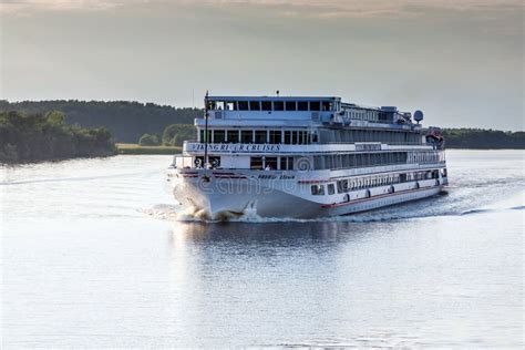 River Cruise Ship on the Volga River Editorial Photo - Image of ...