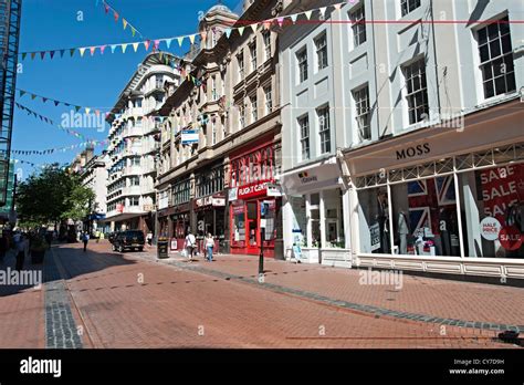 Birmingham new street shops Stock Photo - Alamy