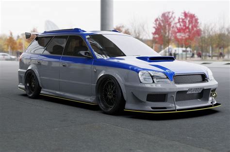 ArtStation - Tuned Subaru Legacy GT wagon BH5 2001, Dmitry Mazin ...