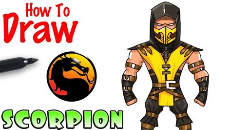 How to Draw Scorpion | Mortal Kombat - YouTube