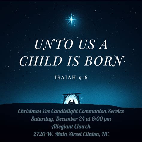 Christmas Eve Candlelight Communion Service – Allegiant Church ...