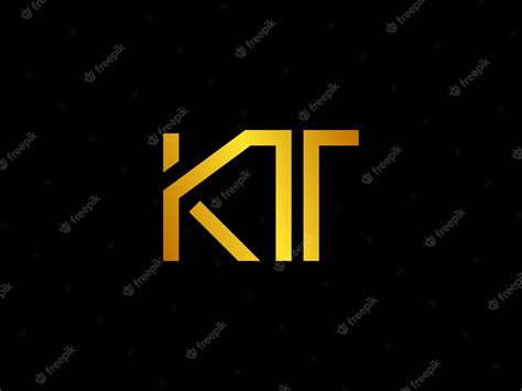 Premium Vector | A kit logo with gold letters