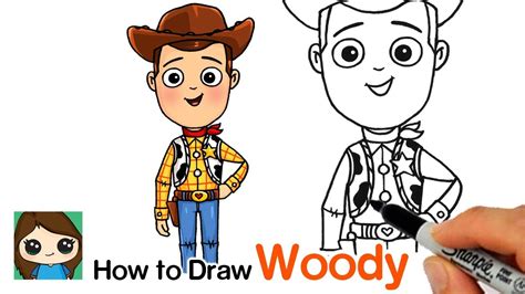 How to Draw Sheriff Woody | Toy Story