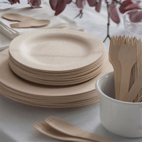 Disposable Bamboo Plates Bulk & Disposable Cutlery Bulk | bambu®