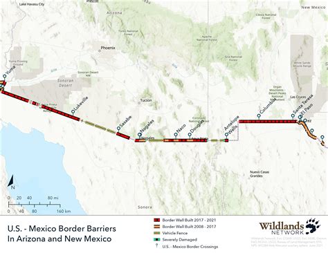 Mapping the Border Wall in Arizona and New Mexico — Wildlands Network