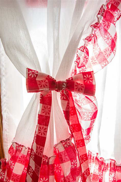 Red Gingham Kitchen Curtains on Behance