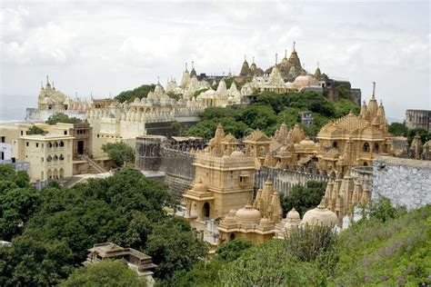 PALITANA-City of Temples. The Jain Temples on Mount Shatrunjaya Near ...