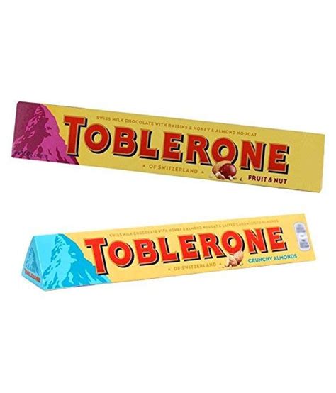 Toblerone Fruit N Nuts and Crunchy Almonds Milk Chocolate 100 g Pack of ...