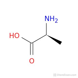 L-alanine Structure - C3H7NO2 - Over 100 million chemical compounds | CCDDS