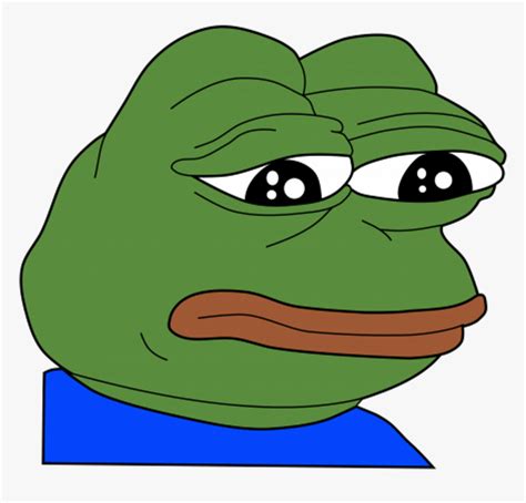 Pepe Frog Rana Triste - Sad Frog Meme, HD Png Download , Transparent ...