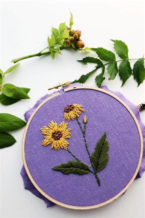 Simple Embroidery Flowers | Best Flower Site