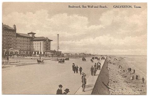 Historic Galveston Seawall | Galveston, Galveston seawall, Galveston texas